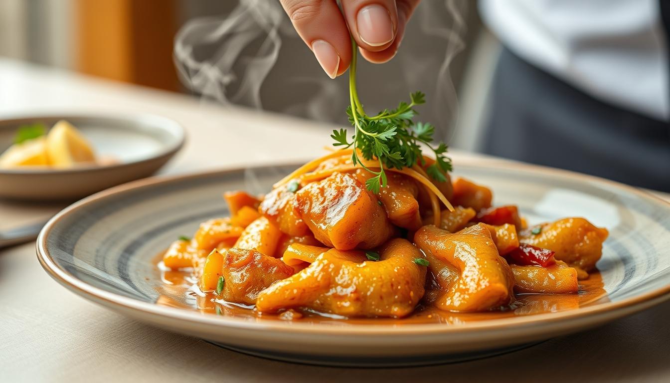 Fresh seasonal cooking dish